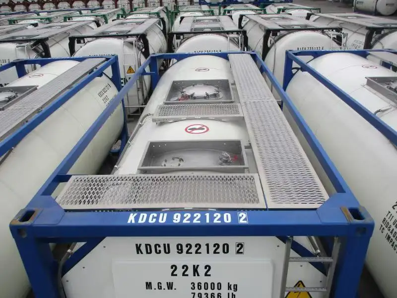 ISO standard 20ft  40ft Versatile tank container transport chemicals and food Steady flow tank shipping container