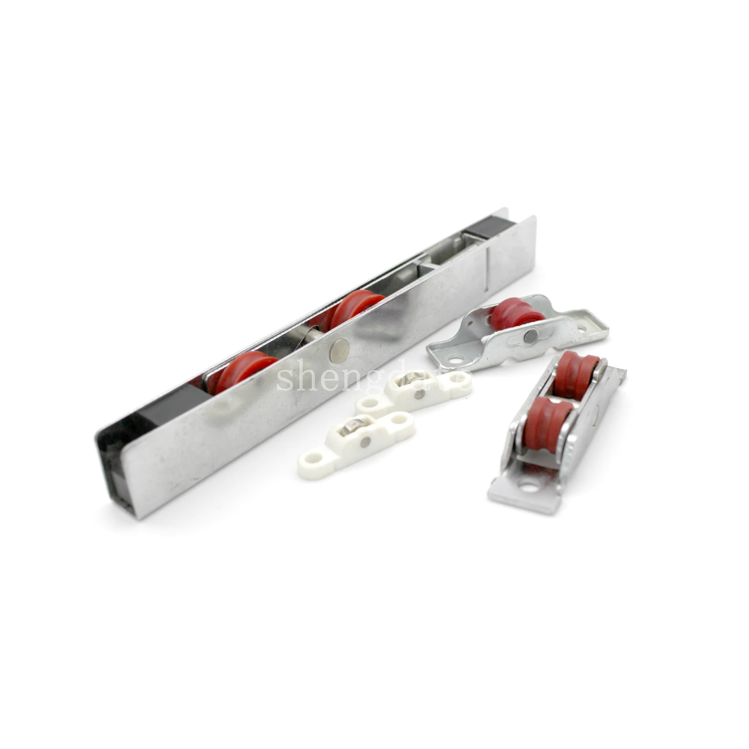 Furniture hardware Plastic Roller Wheel door window pulley Sliding wheel Aluminum Double roller