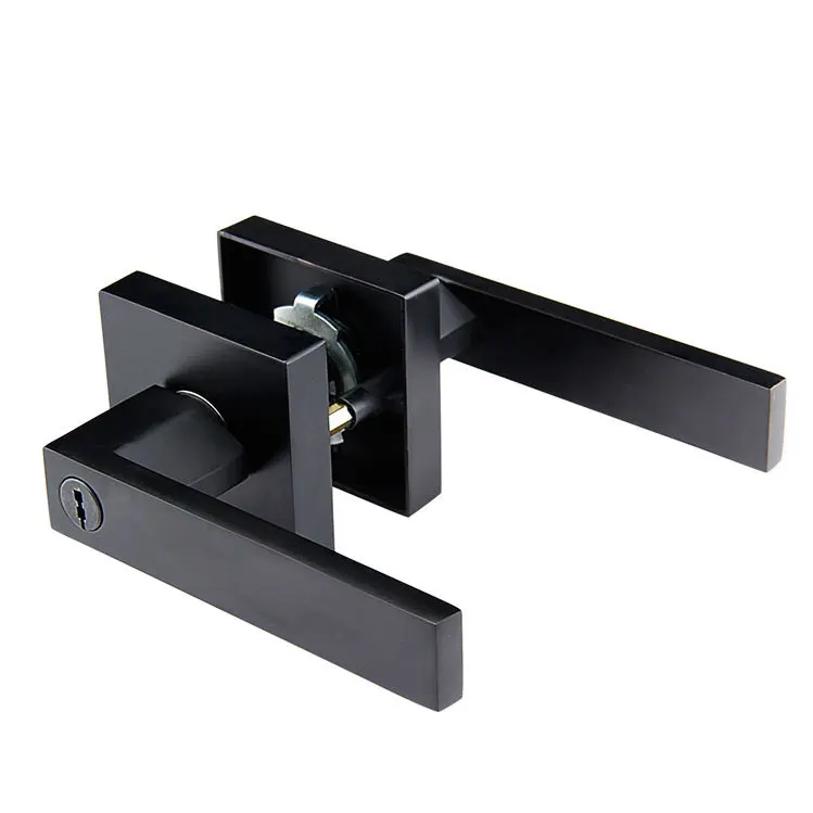 Zinc Alloy Privacy Door Security Entry Lever Mortise Hotel Handle Locks Pick lever door handle lock