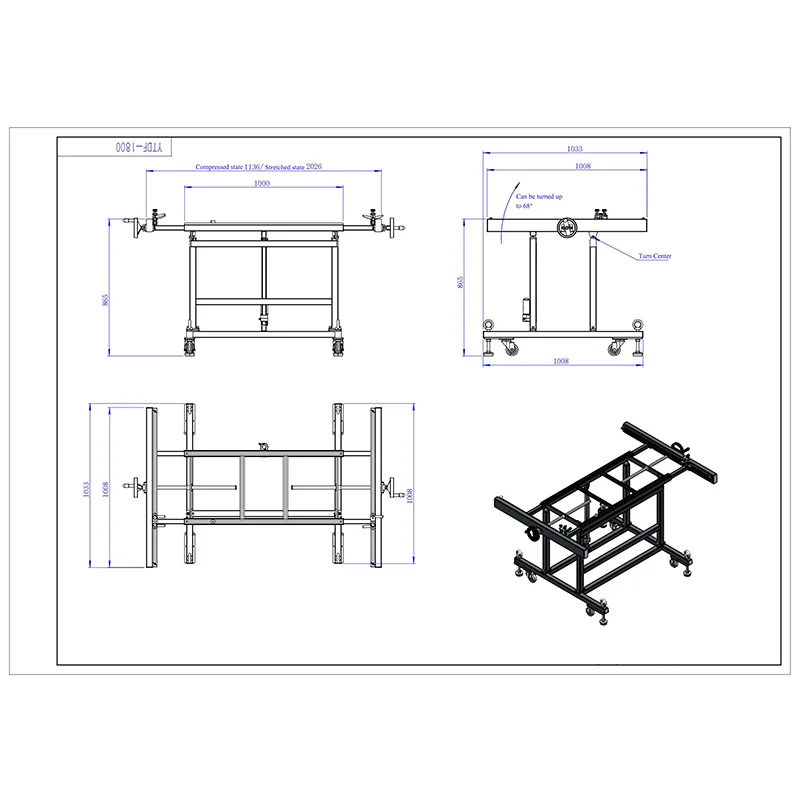Automatic Rolling  Line Furniture Pallet Aluminium  Electrical Panel Assembly Assemble Table