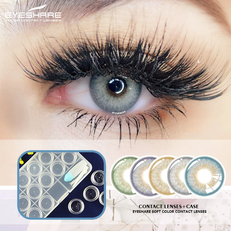 Eyeshare Practical Colored Contacts Lens Case  Manually Eye Contact Lenses Case Cleaner Contact Lens  Tweezers