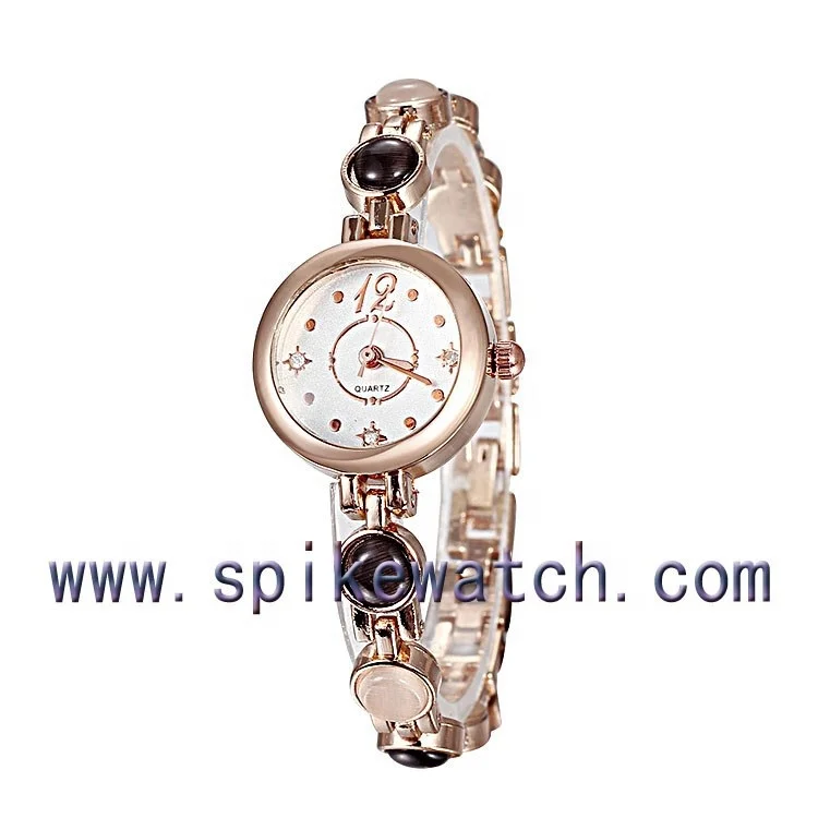 New Fashion Women Dress Fancy Jewelry Bracelet Opal Watch