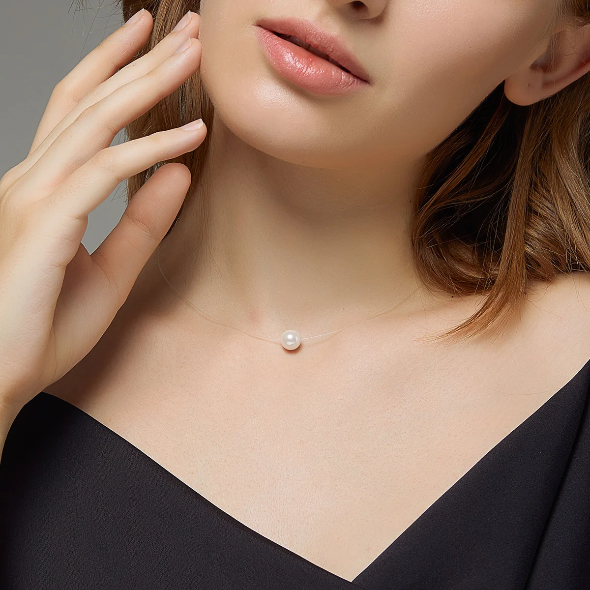 2024 жемчужное Серебряное украшение красивое 925 из стерлингового серебра с бусинами белого жемчуга индивидуальное ожерелье для женщин покрытием 18-каратного золота