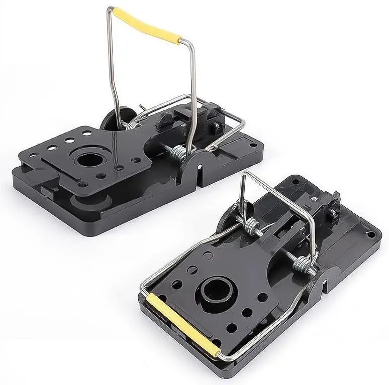 Hot Sale Black Plastic Mice Trap House Indoor Rat Quick Effective Safe Mouse Traps