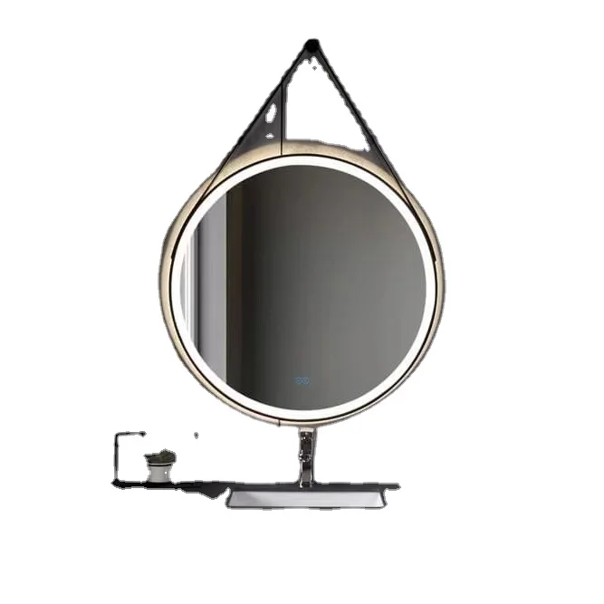 JITAI Modern Bathroom Wall Mounted Smart Led Mirror With Time Display