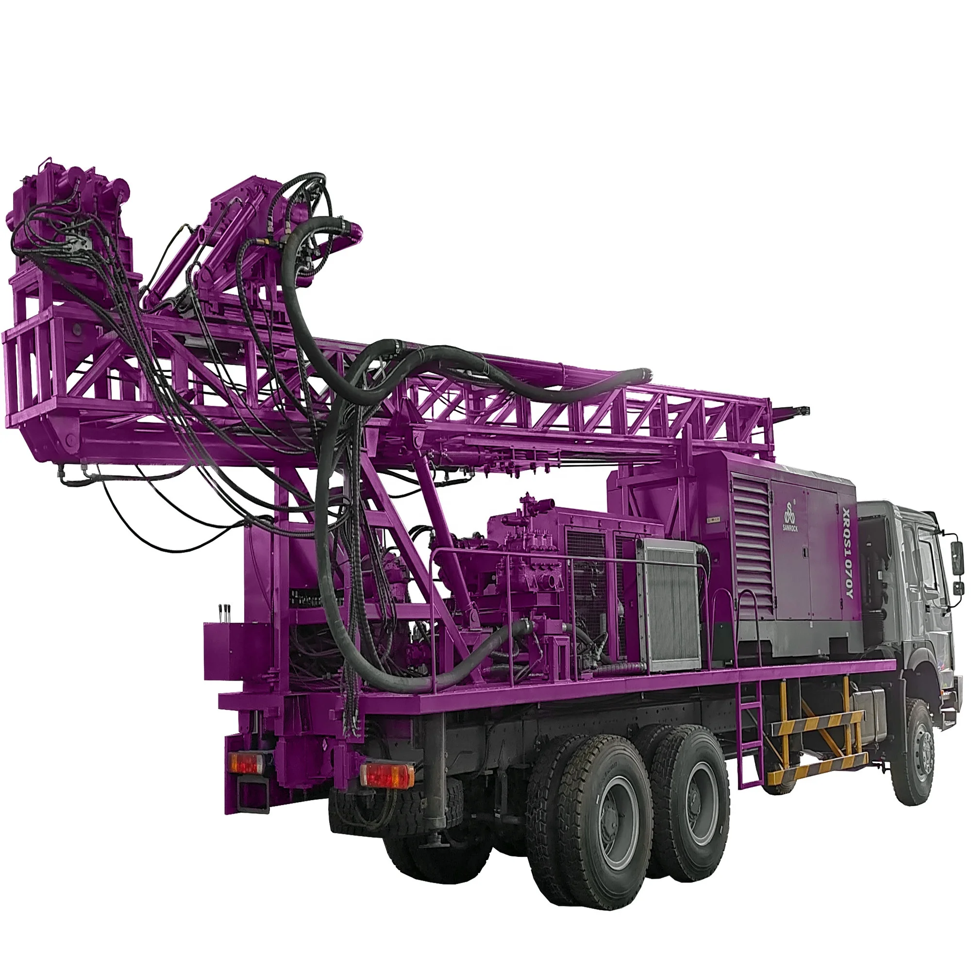 Truck Mounted Water Well Drilling Machine Hydraulic Deep Water Well Drilling Rig With Mud Pump