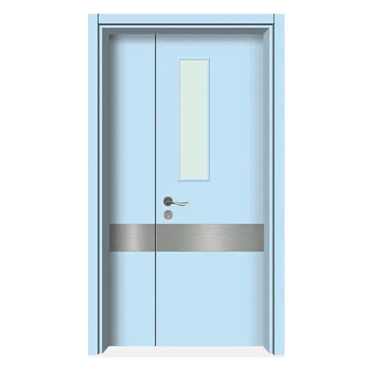 Gmp Modular Clean Room Steel Door Industrial Food Cleanroom Factory Push Door Hospital Lab Cleanroom Door