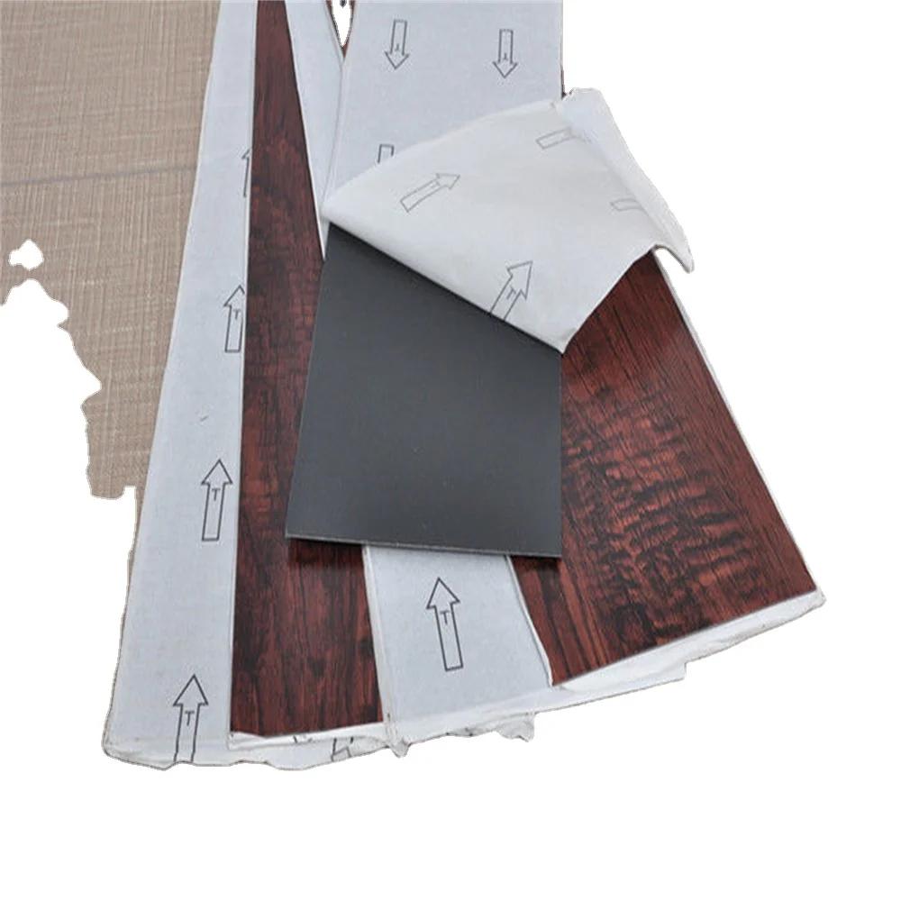 luxury self adhesive LVT wood plastic sticker waterproof peel and stick marble vinyl SPC vinyl flooring
