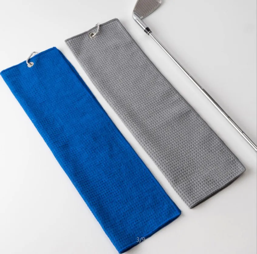 2021 вышивка изготовленным на заказ логосом 40x60 см микрофибры вафельный изготовленный на заказ полотенце для гольфа