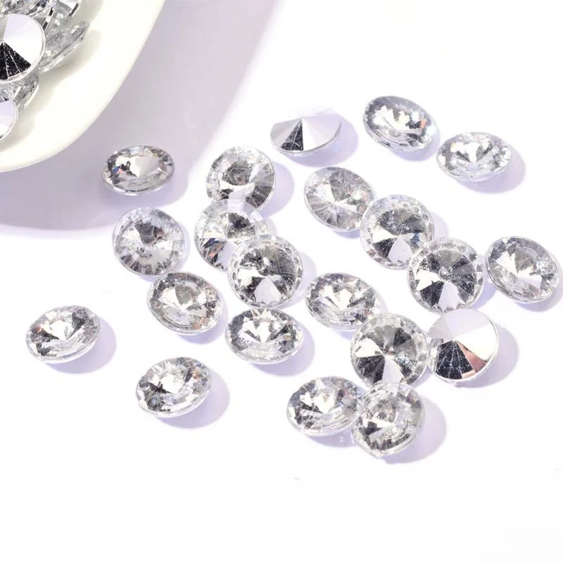 Sharp Bottomed Acrylic Satellite Diamond Flying Saucer Shaped Crystal DIY Headwear Accessories Rhinestones Photo Frame Gemstone