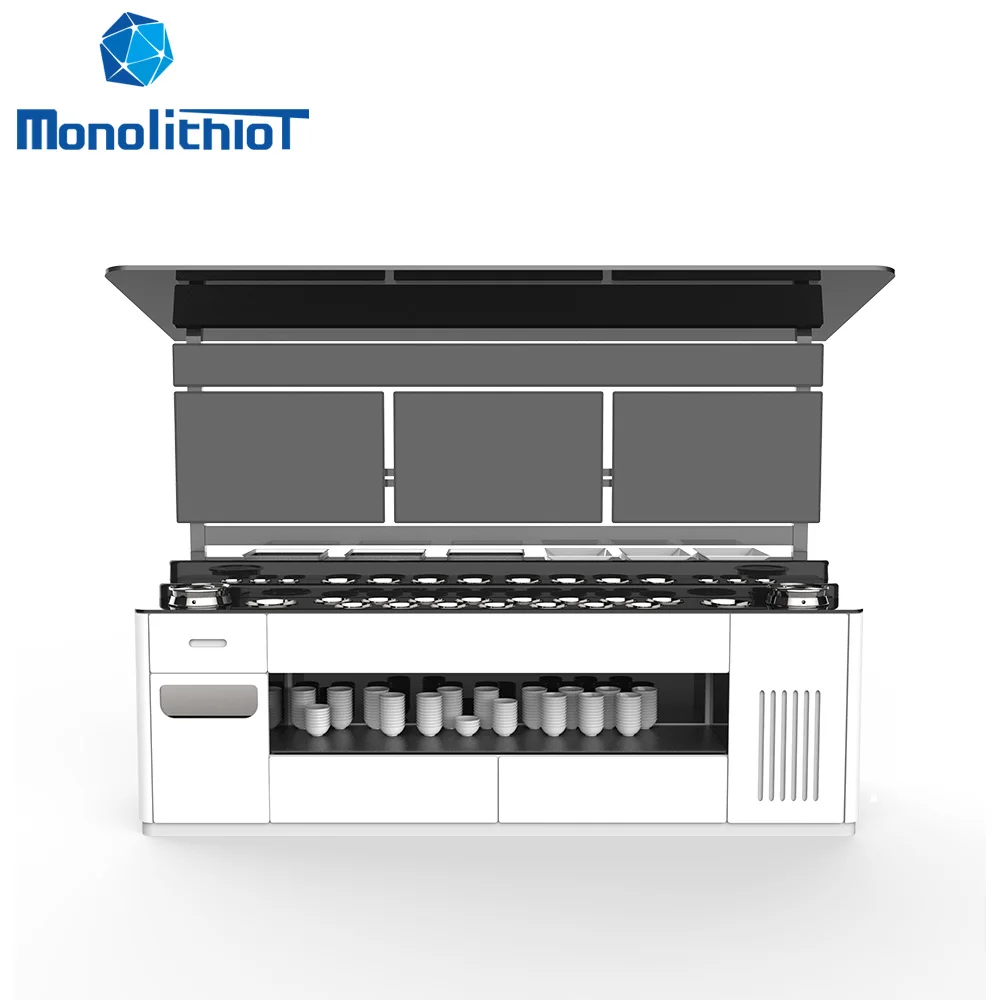 MonolithIoT Hot Pot Restaurant Seasoning Management System Weighing Cabinet Smart Shelf