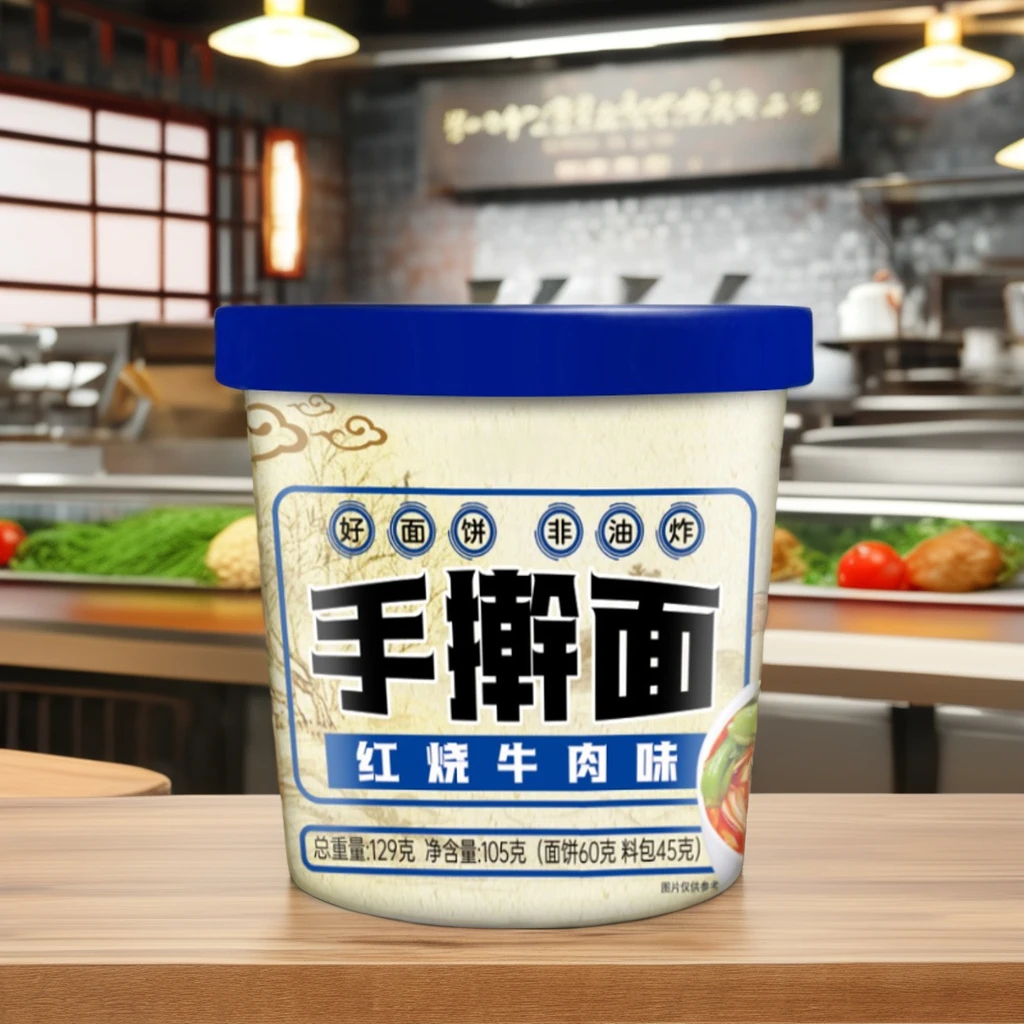 New Food All Ages Eat Braised Beef Hand-Rolled Noodles Instant Heating High Calorie Food Suitable For Chain Store