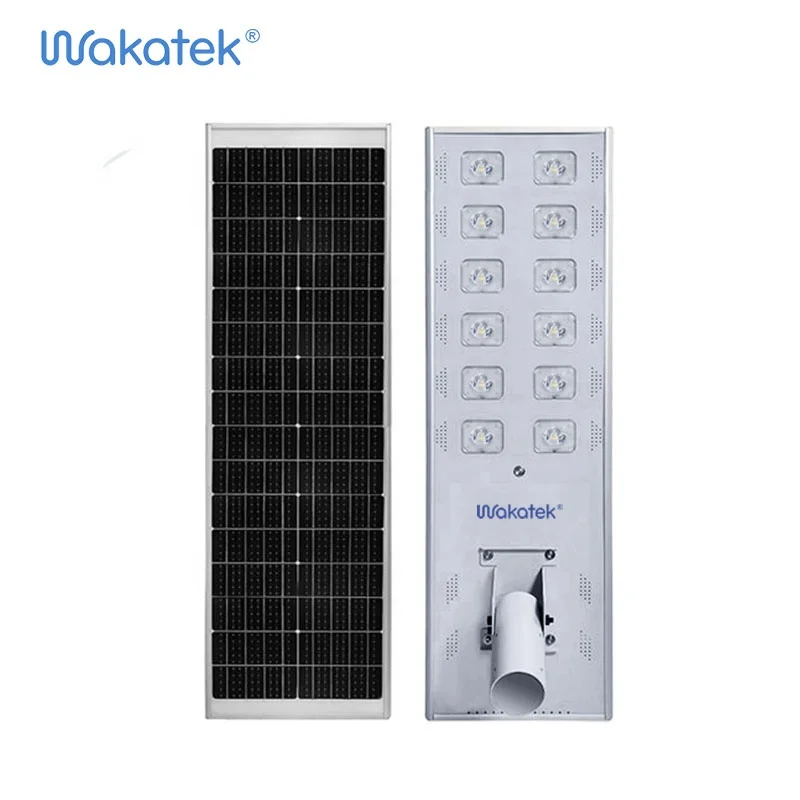 WAKATEK High Class and Easy Installation 100w All In One Solar Street Light