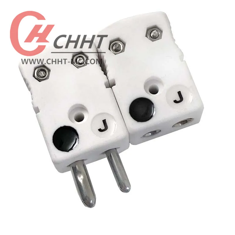 Type K male and female ceramic thermocouple connector Standard ceramic large plug ceramic connector