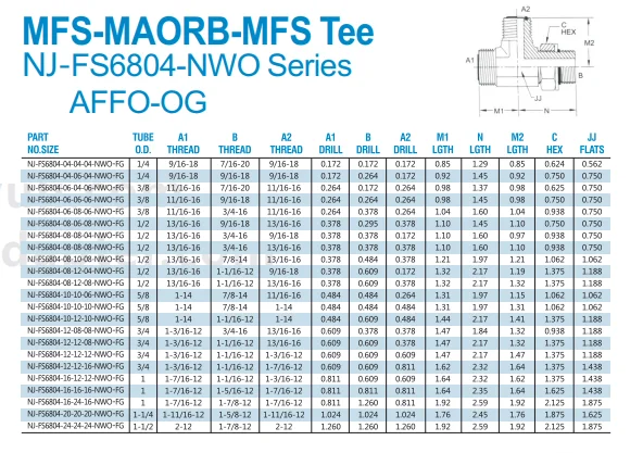 FS6804 Male ORFS ORB Tee Hydraulic Fitting Factory Price 45# Steel Stainless Steel Tee Fitting O-ring Boss Adapter