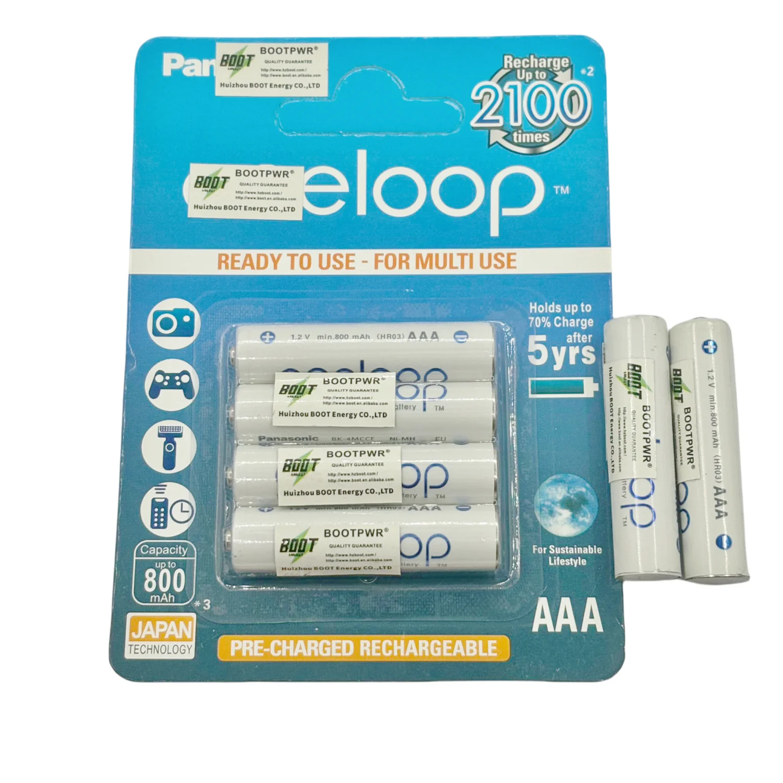 aa 2000mah rechargeable nimh aaa 800mah high performance 1.2v ni mh nickel metal hydride batteries ni-mh Pack Toys Batteries