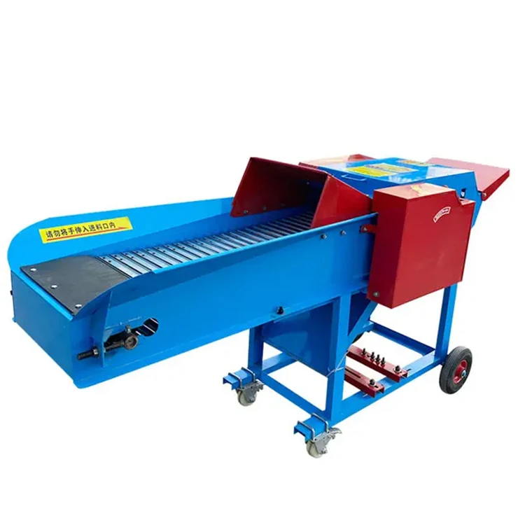 Small Household Cattle and Sheep Breeding Diesel Grass Straw Cutting Machine chaff cutter machine