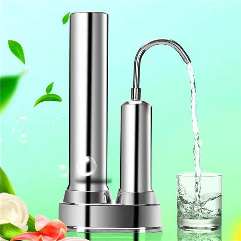 2 stage 304 stainless steel carbon counter top water purifier