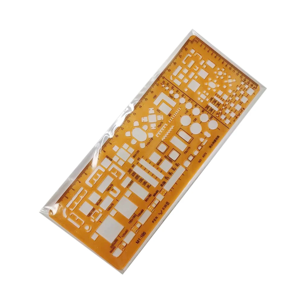 Architectural Drafting Tools Templates Building Interior Design Drawing Geometry Measuring Template Ruler