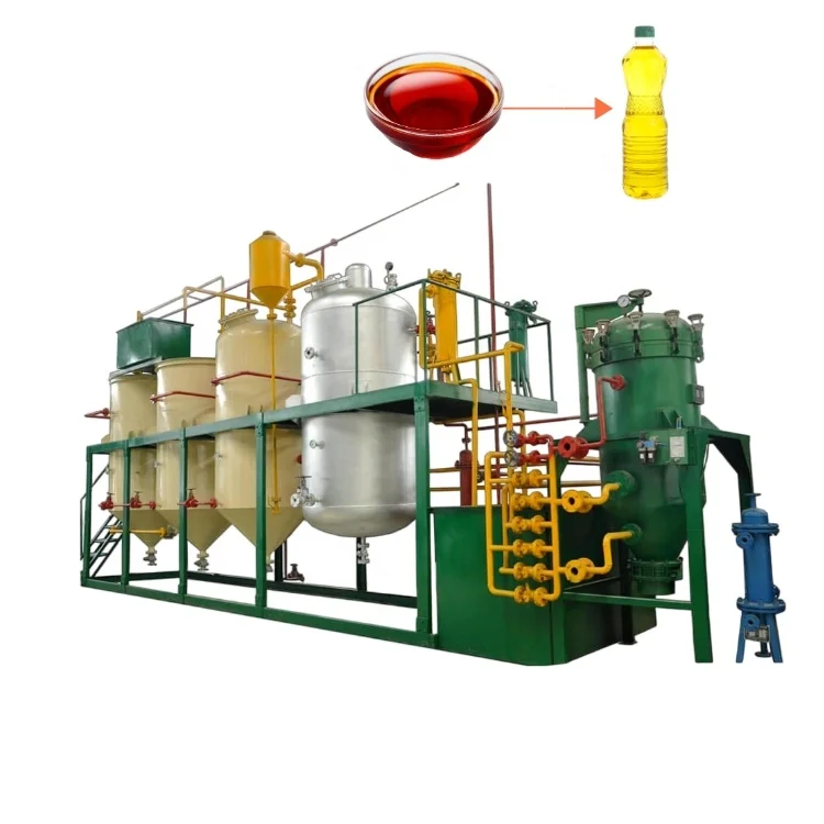 physical chemical batch crude palm oil refined palm oil refinery plant for sale