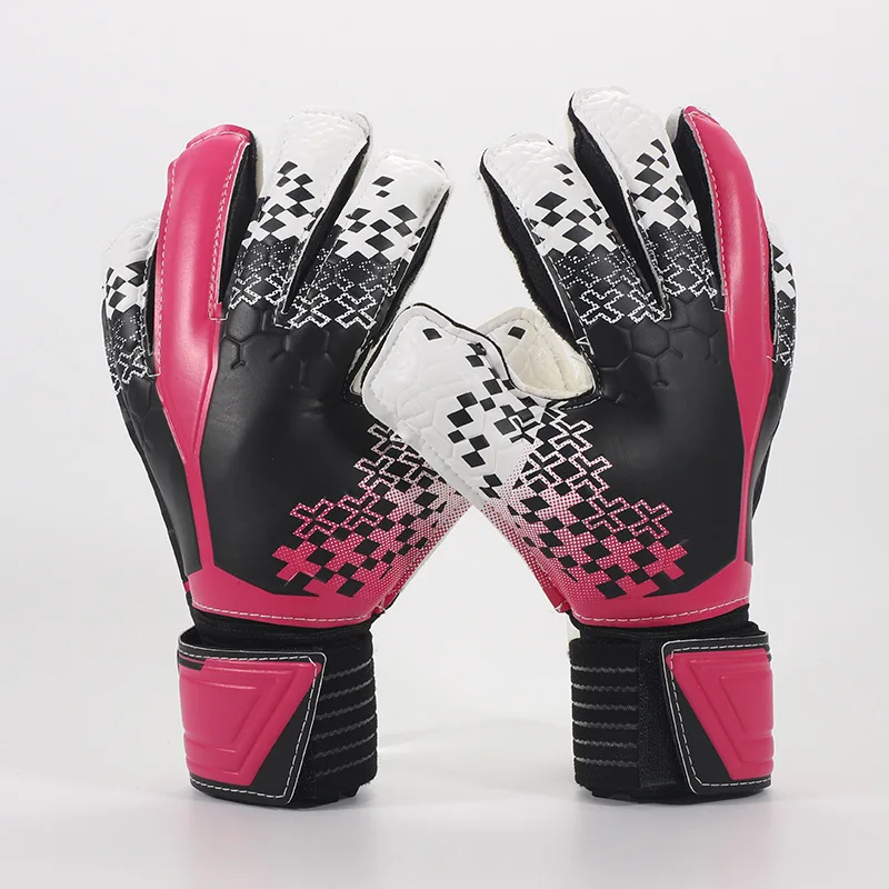 2021 New football Goalkeeper Gloves Latex Anti-slip Goalkeeper Hand Guard Gloves for Men Match Training  Thickened