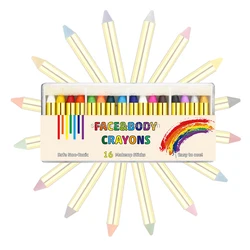 Popular Non-Toxic Face Paint Sticks Temporary Washable Kids Face Paint Crayons for Halloween Party