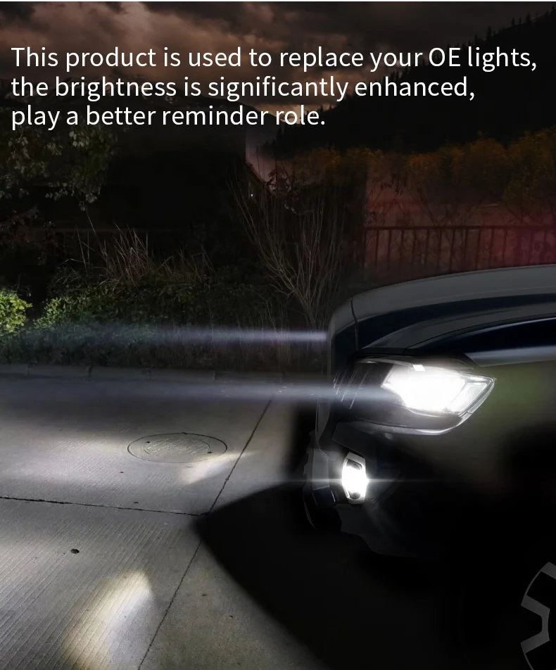 For Toyota auto light systems led fog lights for Tacoma 2005-2011/ Solara 2004-2006/ Sequoia 2008-2015/ Tundra 2007-2013