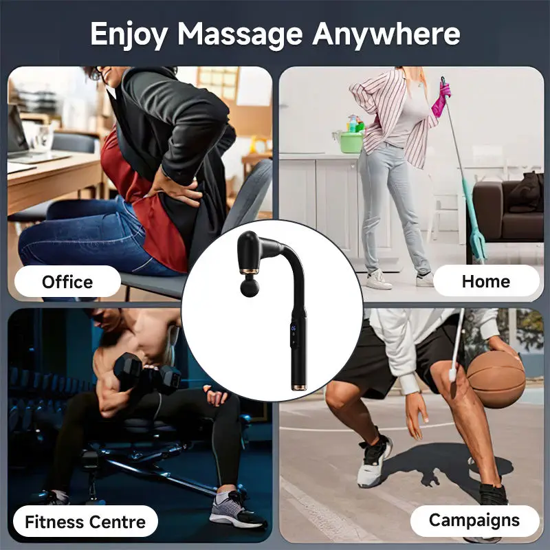 New Product 2024 Physiotherapy Back Massager Beat Body Facial Gun Massage Hammer Electric Handheld Massage Gun