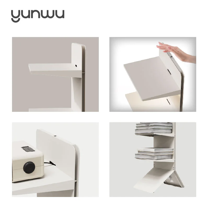 Light Luxury Metal Floor Bookshelf Simple and Beautiful Book Storage Display Shelf