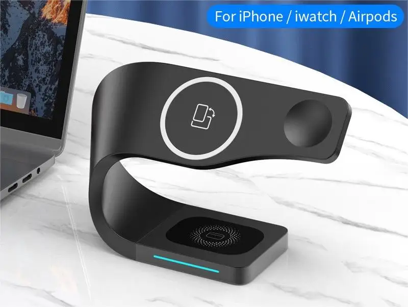 2023 Top Selling Products Fast Charging 4 In 1 Wireless Charger For Phone Smart Watch Earphones