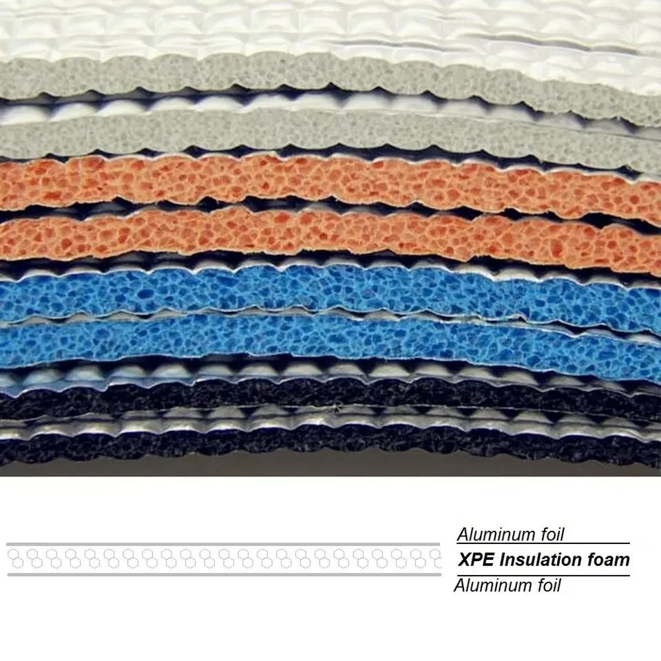 Adhesive Aluminum Foil Backed Xpe Foam Wall Insulation Materials