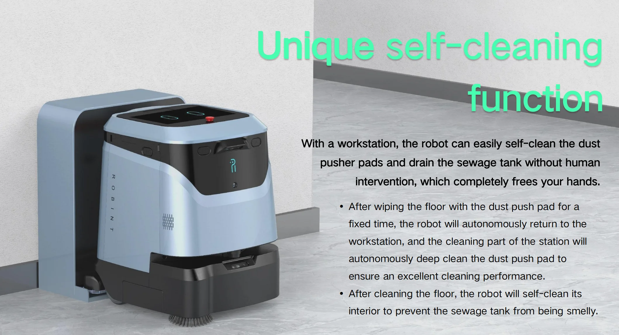 Sonix 2024 New Arrival  Autonomous Navigation Service Robot Mopping Robot Floor Cleaning Intelligent Commercial Cleaning Robot