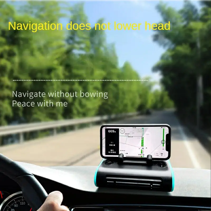 Car fan car multi-function creative wireless charging fan aromatherapy parking sign mobile phone bracket