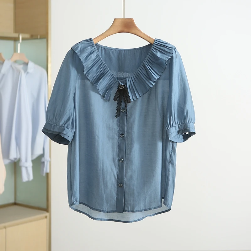 Hot Sells Fashion Women Casual Linen Cotton Loose Lady Long Sleeve T Shirts Tops Midi Length Blouse