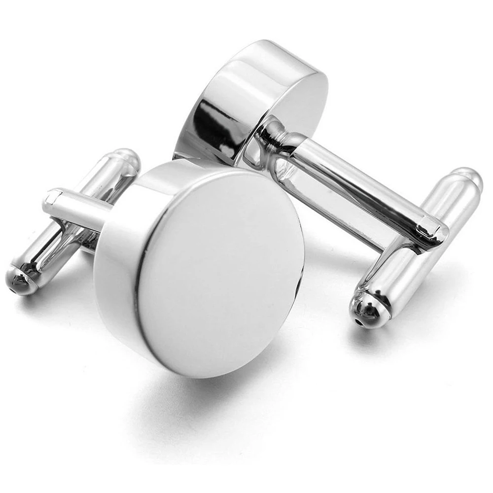 wholesale Custom logo suit shirt black silver studs set gemstones custom button cuff link men cufflinks for men