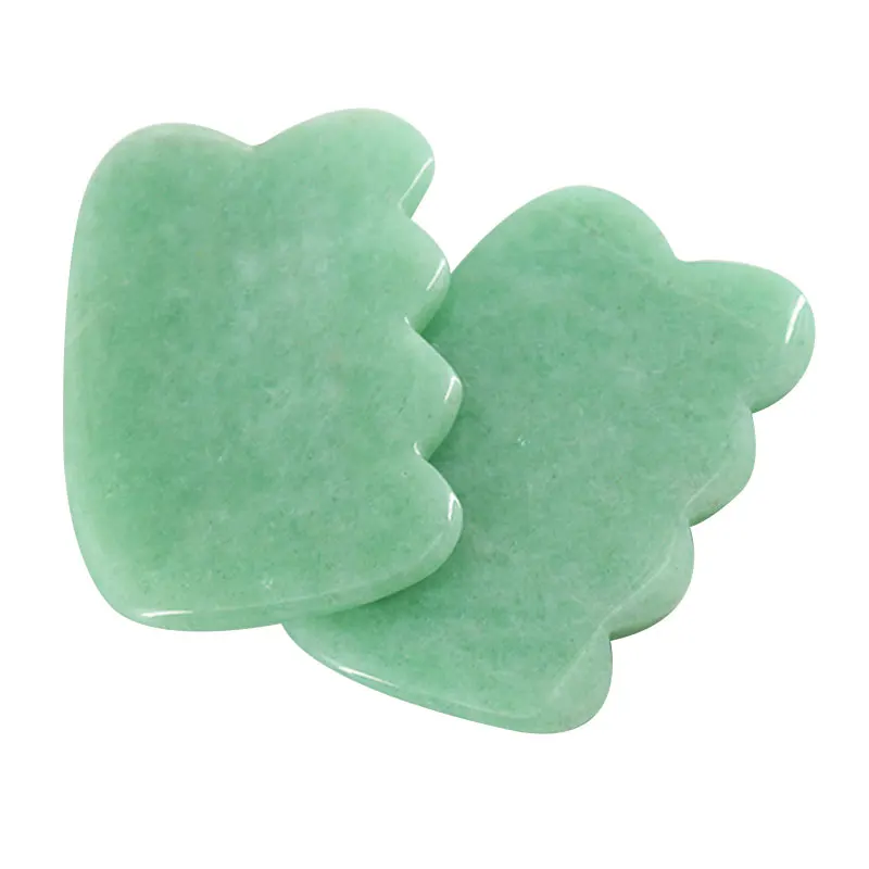 Wholesale Price Natural Donling Jade Guasha Board Wave Shaped Guasha Massage Tool Relaxing Scraping Muscle Pain Acid