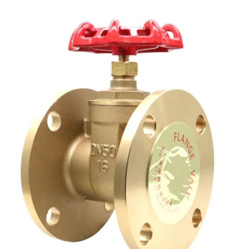 Support customized copper core water gate valve switch flange connection Z45W-16T brass flange gate valve