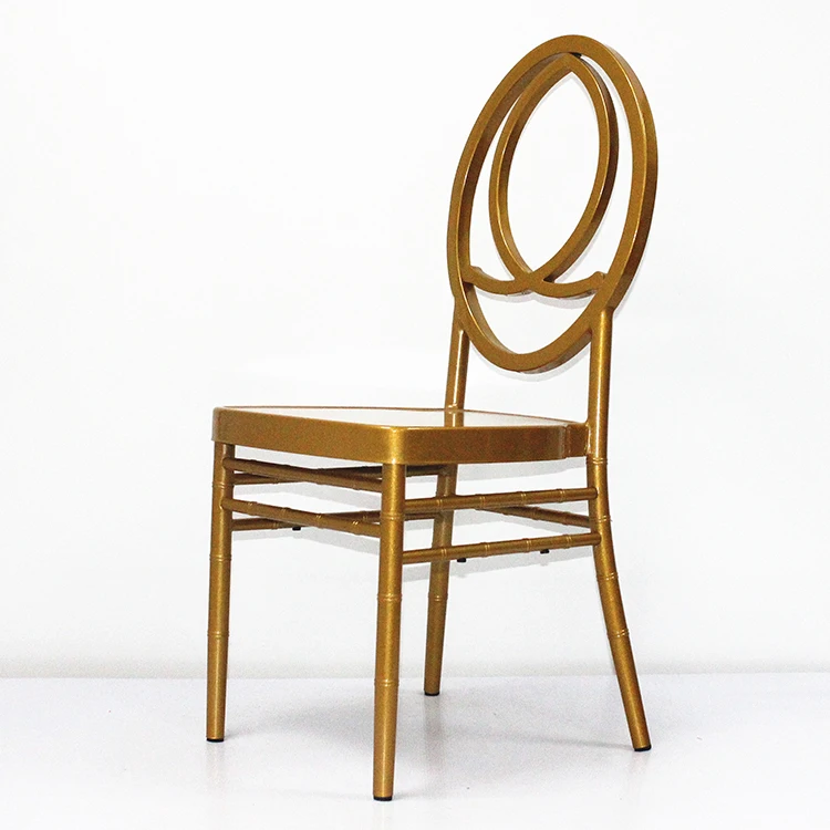 Wholesale Foshan Factory Made Gold Aluminum Metal Wedding Phoenix Chair