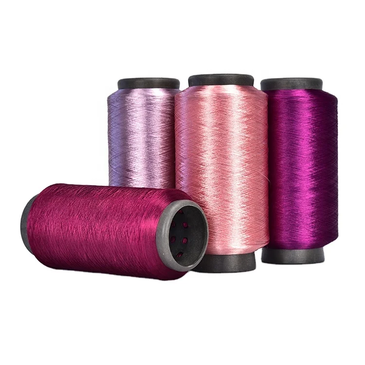 China factory 7536 embroidery twisted yarn fdy 100% polyester tex yarn 150/2 polyester yarn