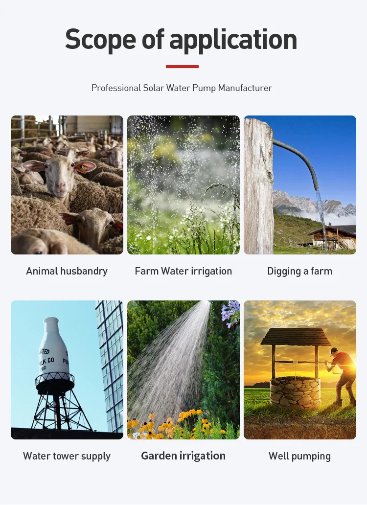Brushless 24V DC 2 Inch 2HP Agriculture Irrigation Shallow Well Solar Electric Submersible Water Motor Pump