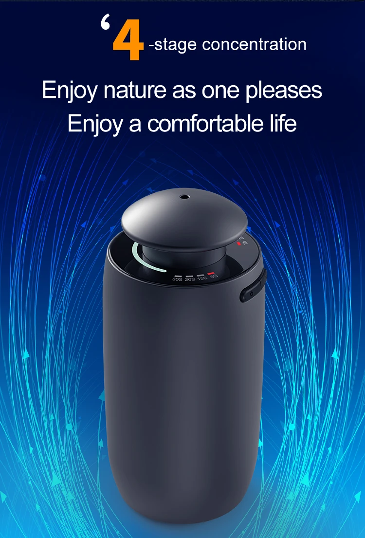 Wholesale Luxury Metal Materials Wireless Mini Portable Usb Essential Oil Scent Machine Waterless Car Aroma Diffuser