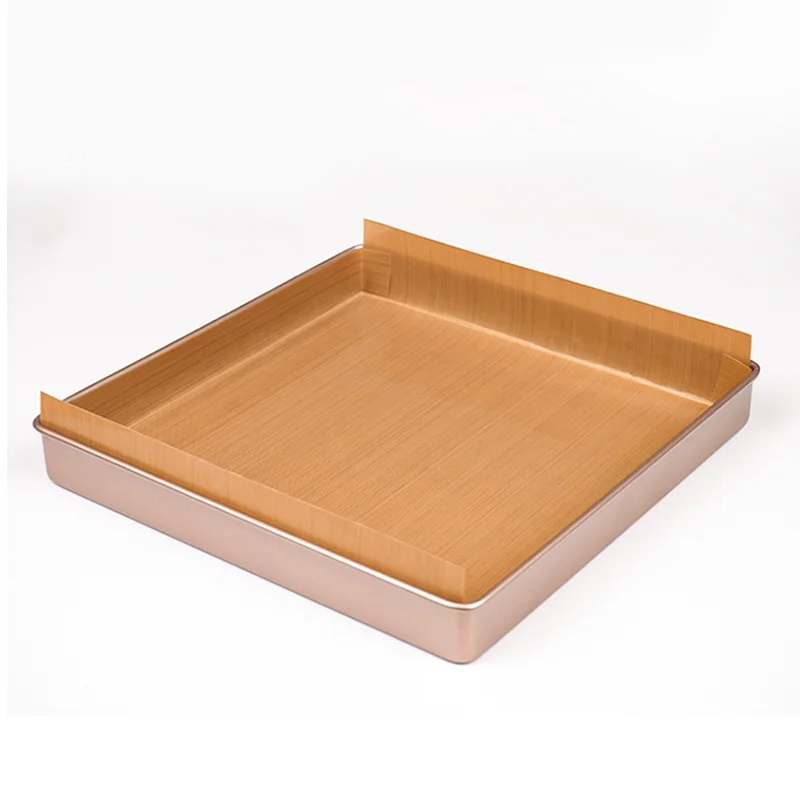 Cooking Non-sticky PTFE Fiberglass Fabric Teflonning Outdoor BBQ Charcoal Grilling Serving Tray Basket