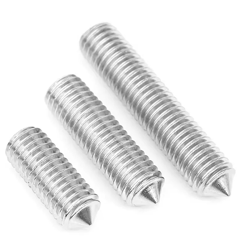 Socket set screws fastener supplier cone point grub screws stainless steel screws