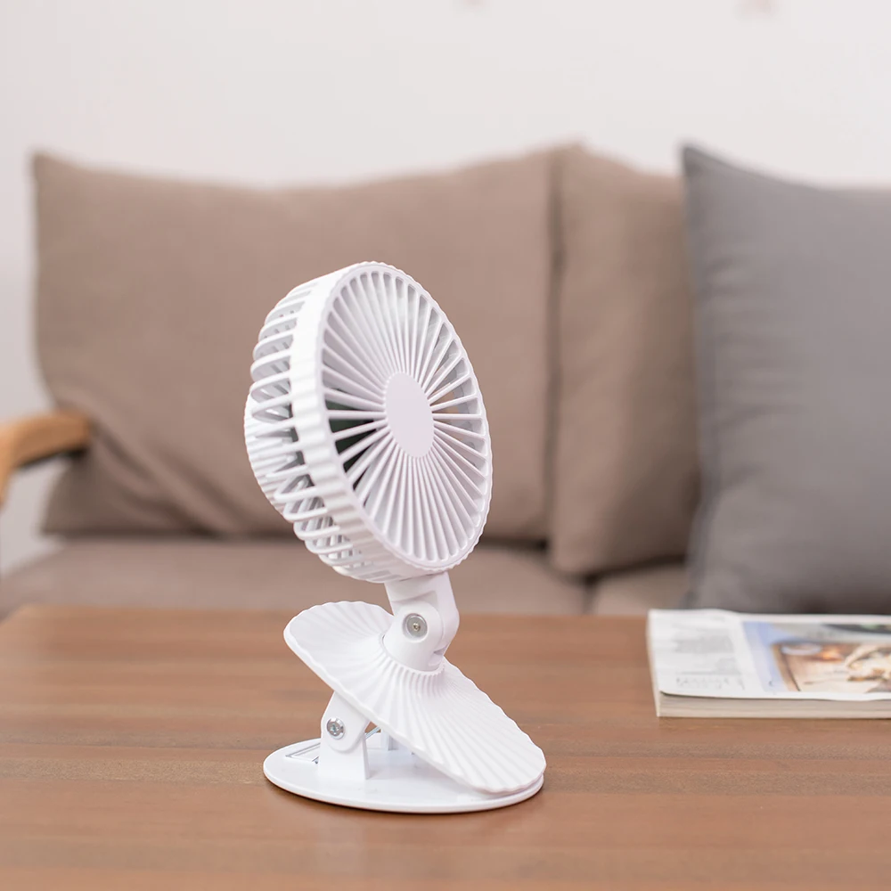 2000mAh Hot High Quality Durable Various Portable Mini Clip Table Fan  rechargeable for outdoor office