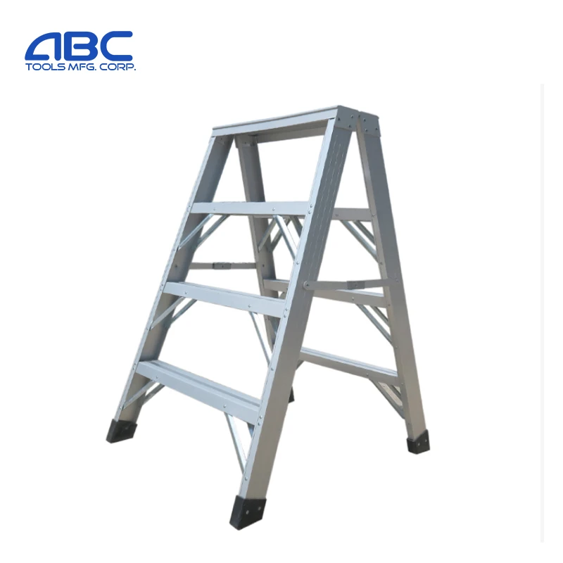 Wide Pedal Type IA 3-Foot Folding Aluminum Sawhorse Stepladder with 300-Pound Duty Capacity