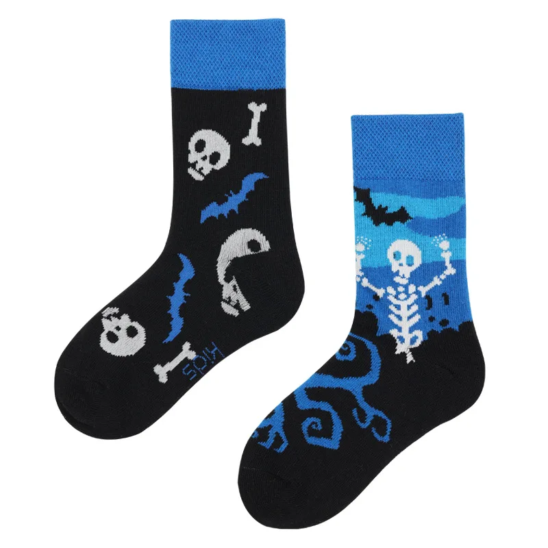 fashion young girls tube socks cartoon cute boy tube socks mismatched moisture wicking toddler socks