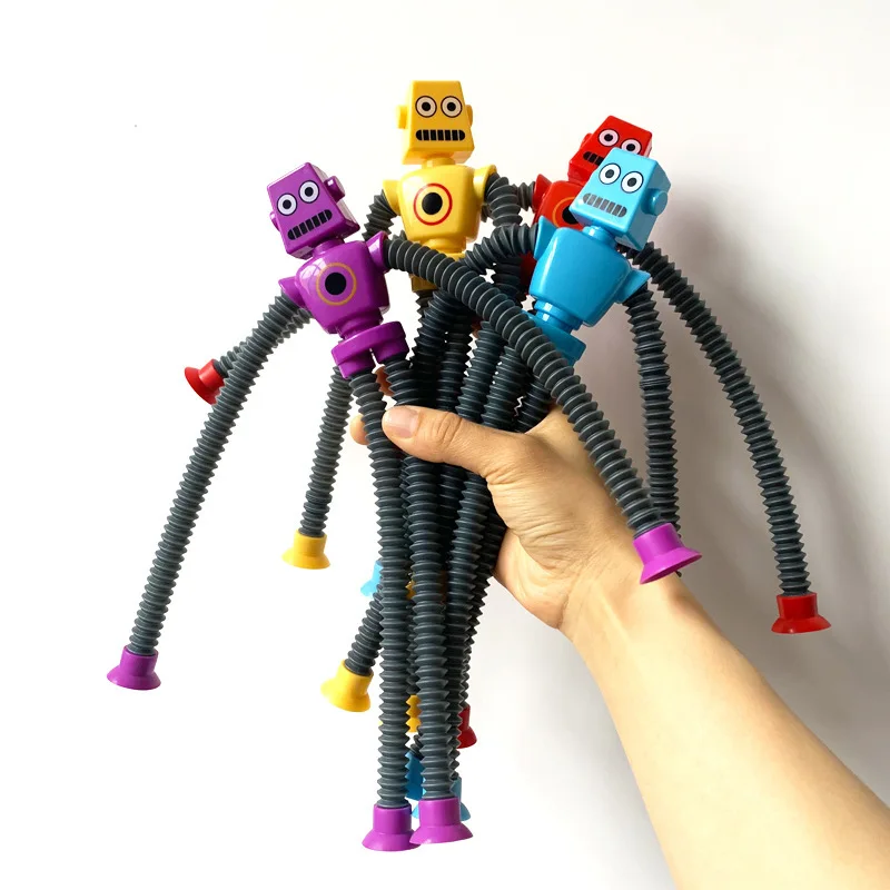 Pop Stretch Tubes Stress Relief Toddlers Telescopic Styling Robot Fidget Toys Baby Montessori Sensory Toys