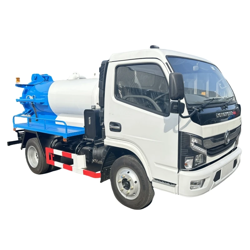 Factory price Dongfeng 4x2 5cbm vacuum sewage suction truck for sale