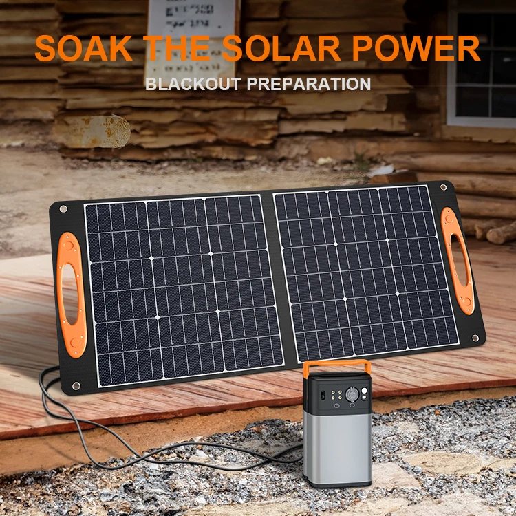 Solar Generator Power Bank Energy System 100w Portable Solar Panel Charger 20v Fabric Folded Folding Foldable Solar Panels