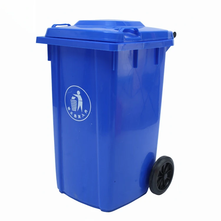 Factory sale durable 240 litre plastic dustbin container for outdoor garbage